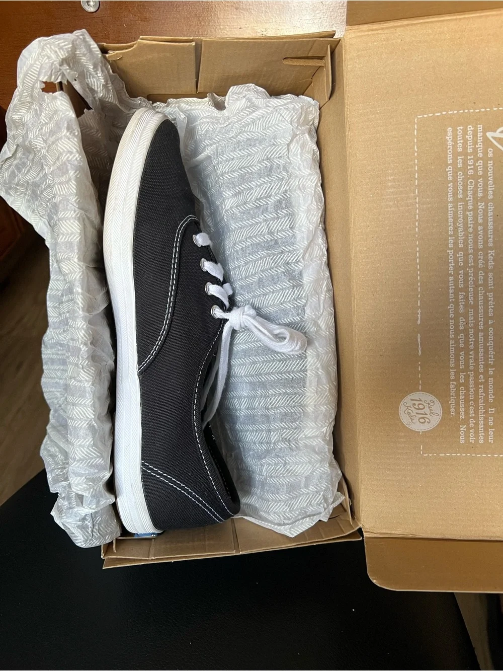 Keds Champion Originals Women’s Black Canvas Sneakers WF34100 NIB Size 8
